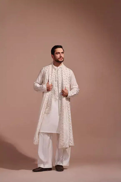 Mheer – Off White Shawl Shalwar Kameez