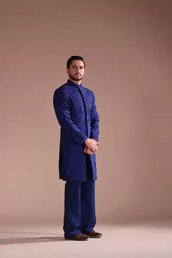 A’hmer – Blue Sherwani