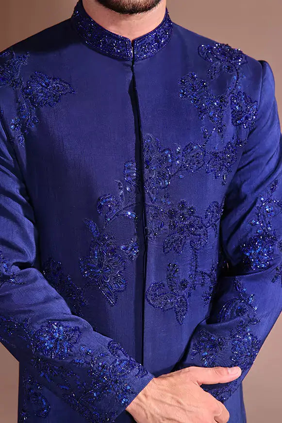 A’hmer – Blue Sherwani