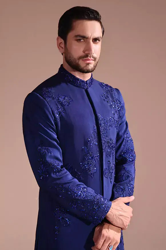 A’hmer – Blue Sherwani