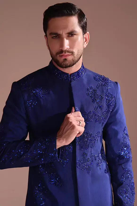 A’hmer – Blue Sherwani