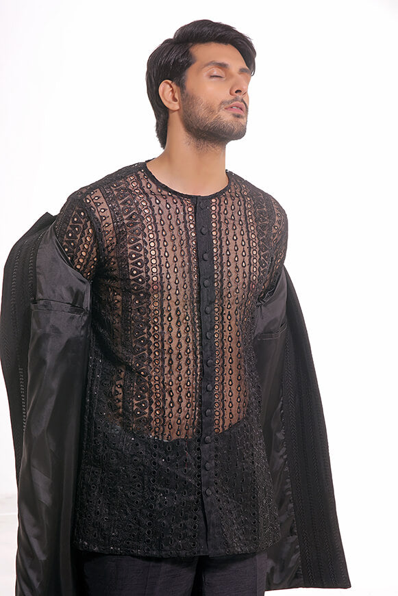 RAVEN – BLACK LONG PRINCE COAT