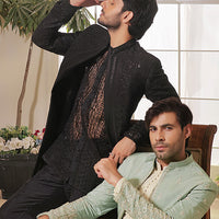 RAVEN – BLACK LONG PRINCE COAT