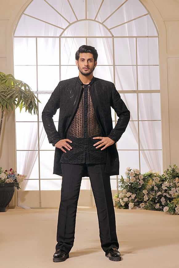 RAVEN – BLACK LONG PRINCE COAT