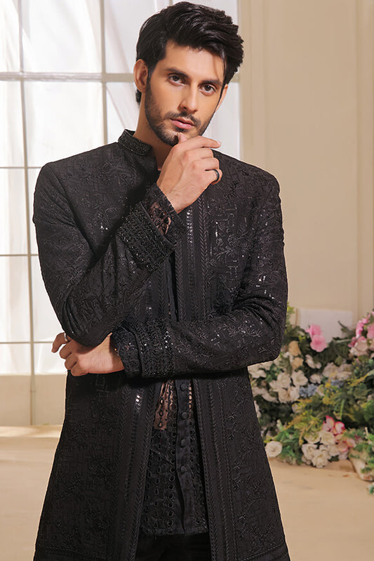 RAVEN – BLACK LONG PRINCE COAT