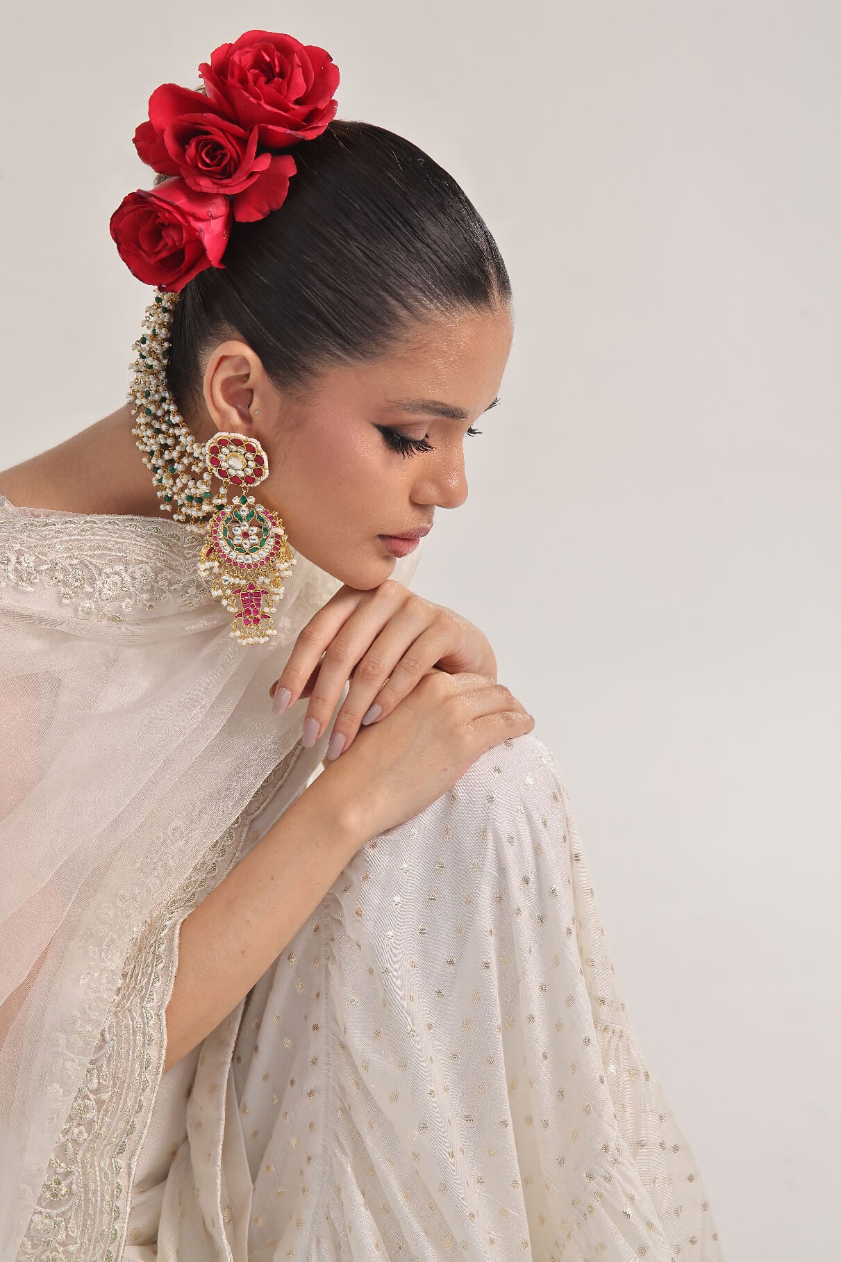 Swan – Off-white Gharara