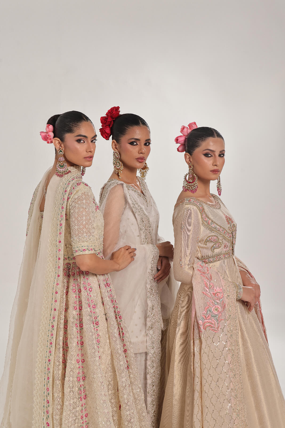 DOVE – Embroidered & embellished Kalidar