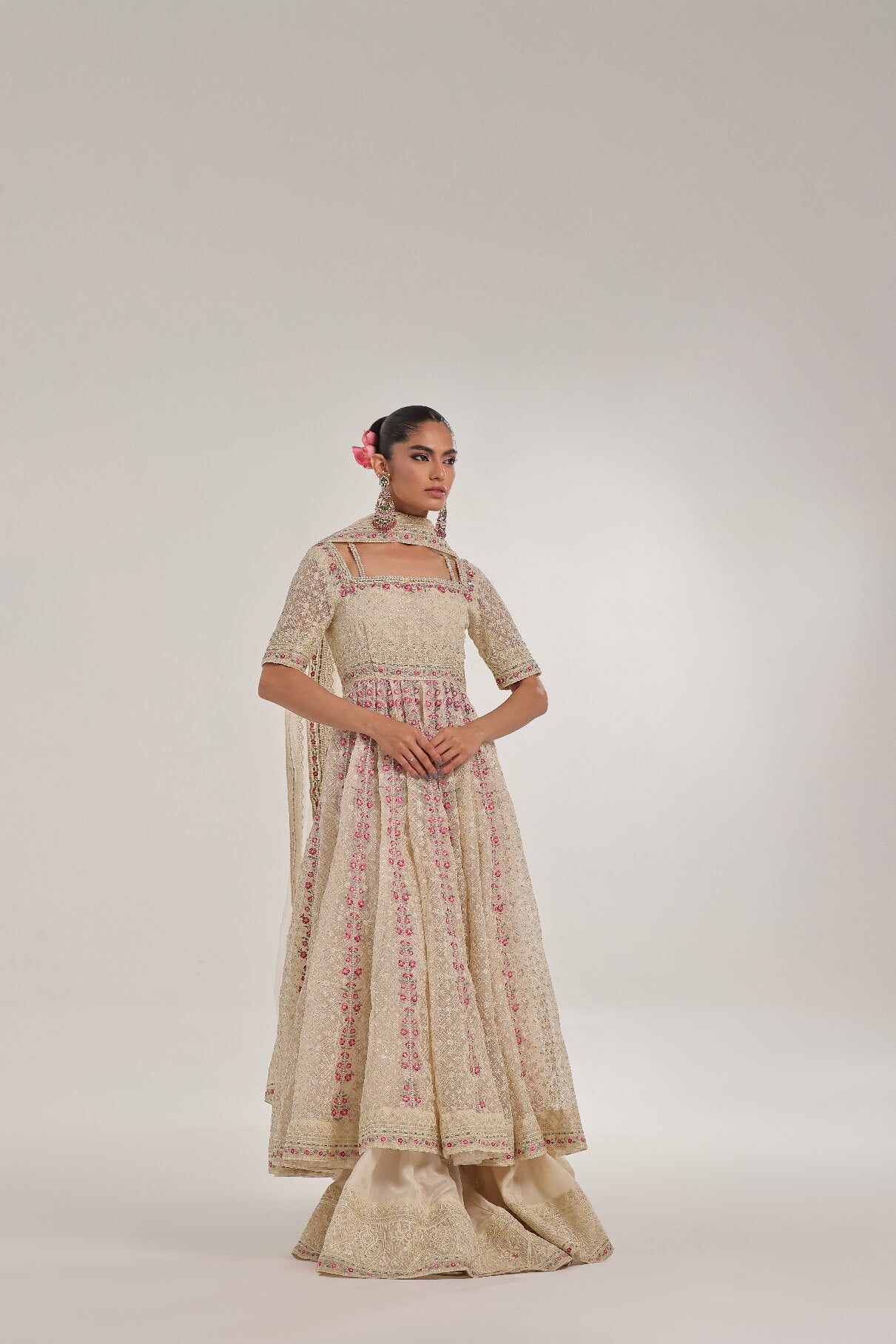 DOVE – Embroidered & embellished Kalidar