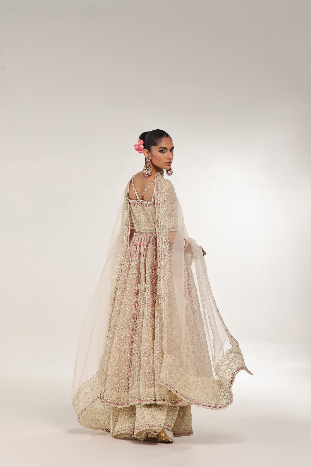 DOVE – Embroidered & embellished Kalidar