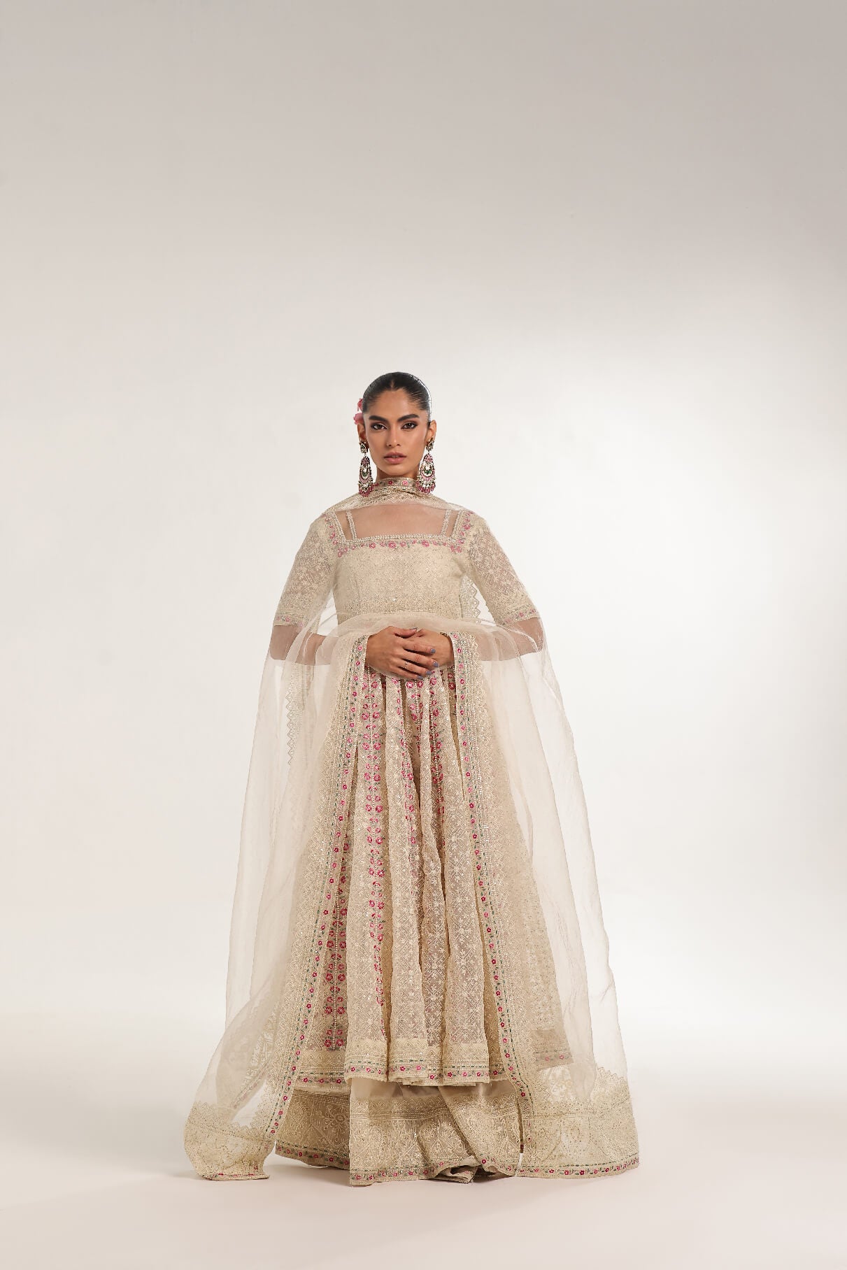 DOVE – Embroidered & embellished Kalidar